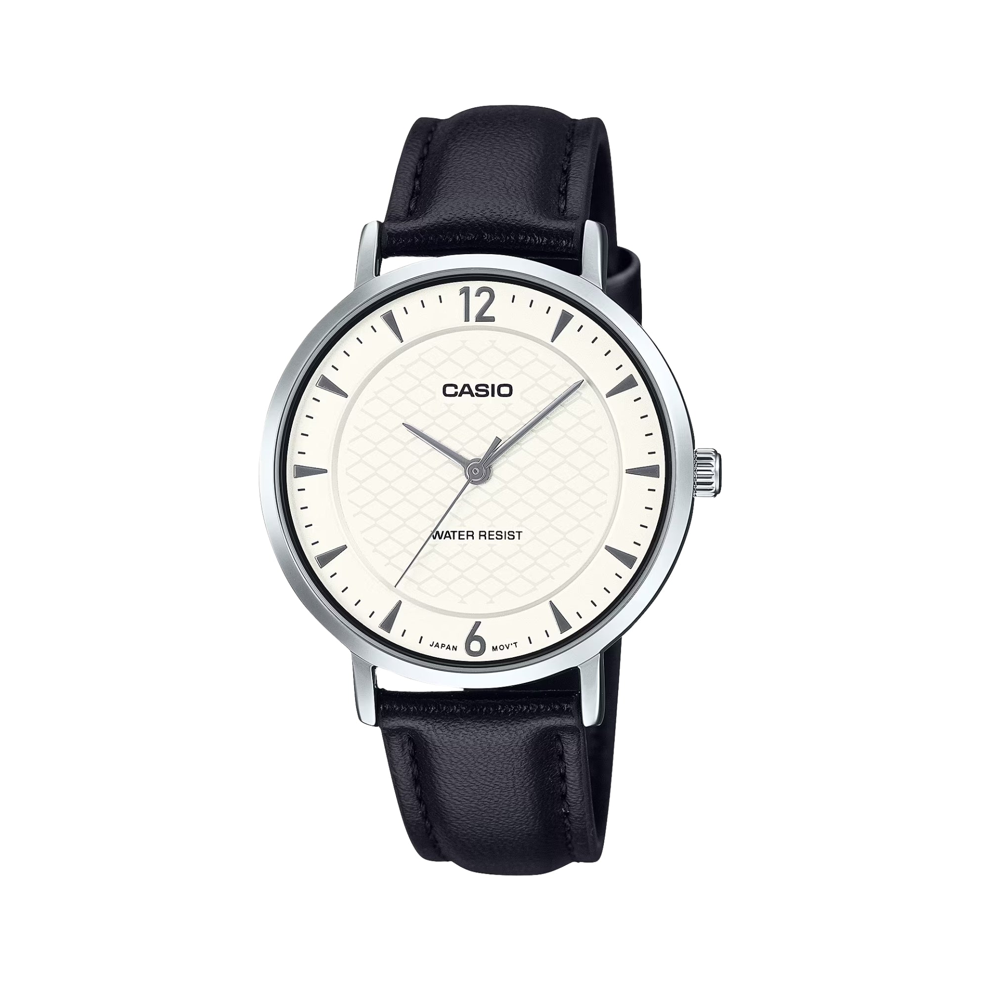 Casio Women's Analog Leather Strap Watch LTP-VT04L-7A1DF | White Dial | Quartz Movement | Water Resistant | Classic Everyday Dress Wristwatch