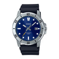 Casio MTP-VD01-1EVUDF Men's Analog Watch | Black Dial | Resin Strap | Quartz Movement | Mineral Glass | 50M Water Resistant | Date Display
