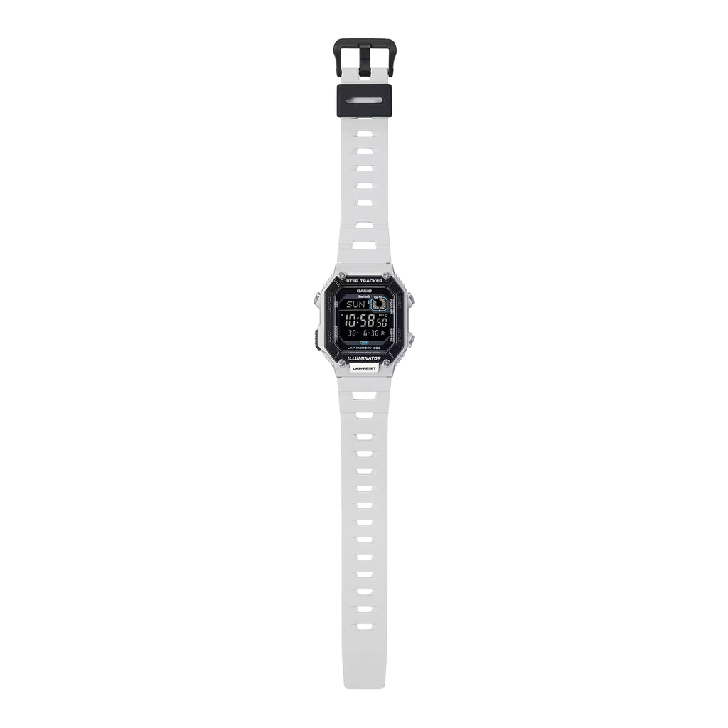 Casio WS-B1000-8BVDF Bluetooth Digital Sports Watch for Men | Step Tracker | 100M Water Resistant | Smartphone Link | LED Backlight | Gray Resin Strap