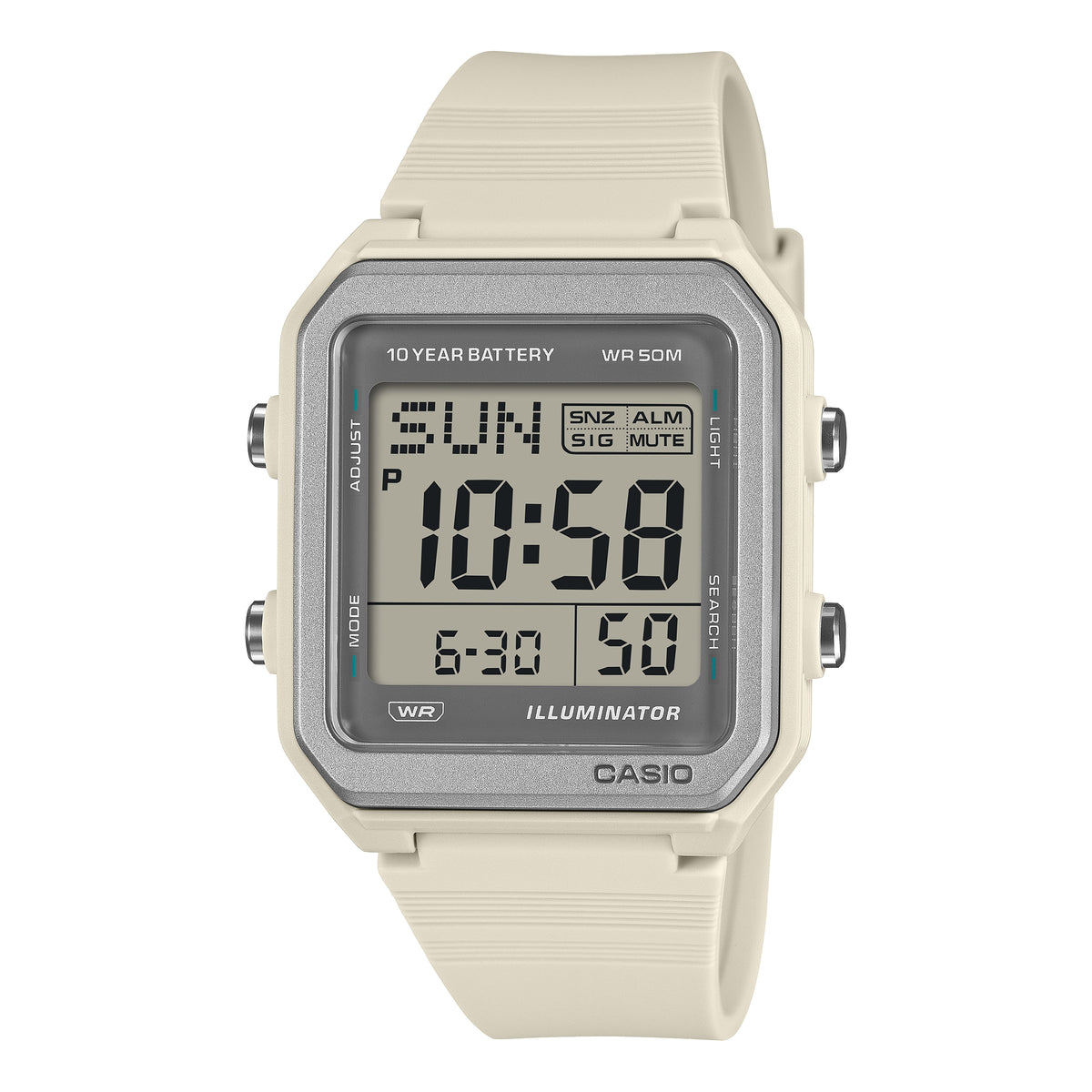 Casio W-221H-1AVDF Men's Digital Sports Watch | 50M Water Resistant | LED Backlight | Multi-Function Alarm | Stopwatch | Black Resin Strap