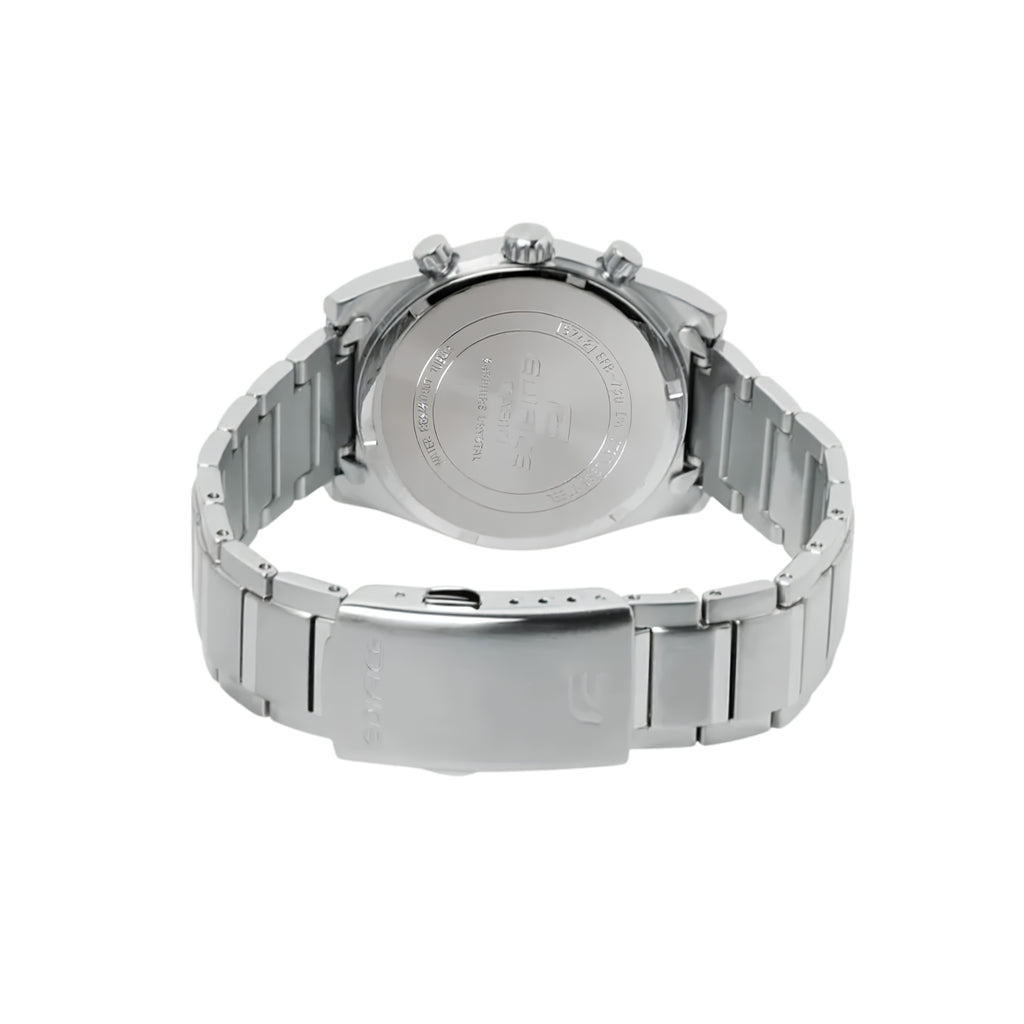 Casio EDIFICE EFB-730D-7AVUDF Men's Analog Chronograph Watch with Stainless Steel Bracelet, Sapphire Crystal, 100M Water Resistant, Silver Dial