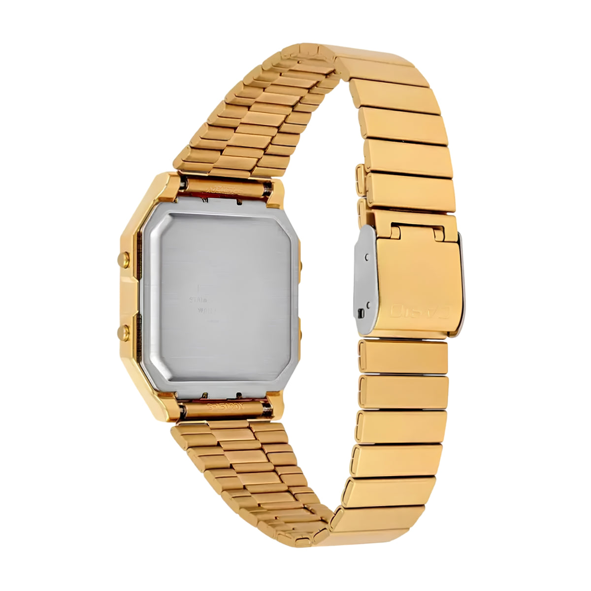 Casio Vintage A130WEG-9AEF Unisex Digital Watch with Gold Tone Stainless Steel Bracelet, Multi-Function LCD Display, Quartz Movement, Water Resistant
