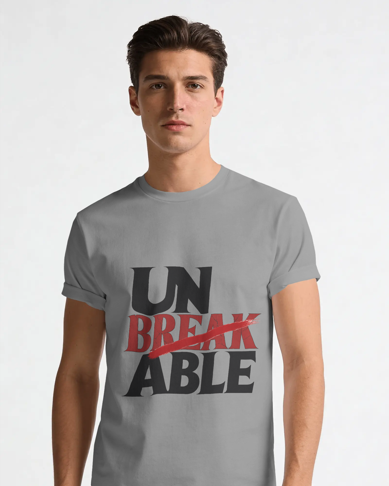 Unbreakable Bold Statement Graphic T-Shirt | 100% Cotton T-Shirt