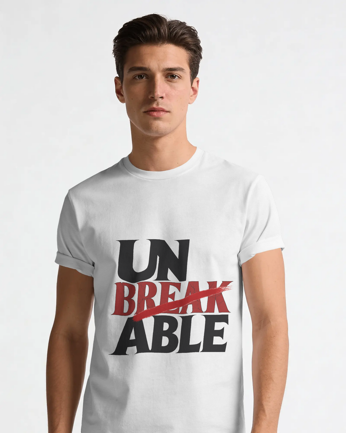 Unbreakable Bold Statement Graphic T-Shirt | 100% Cotton T-Shirt
