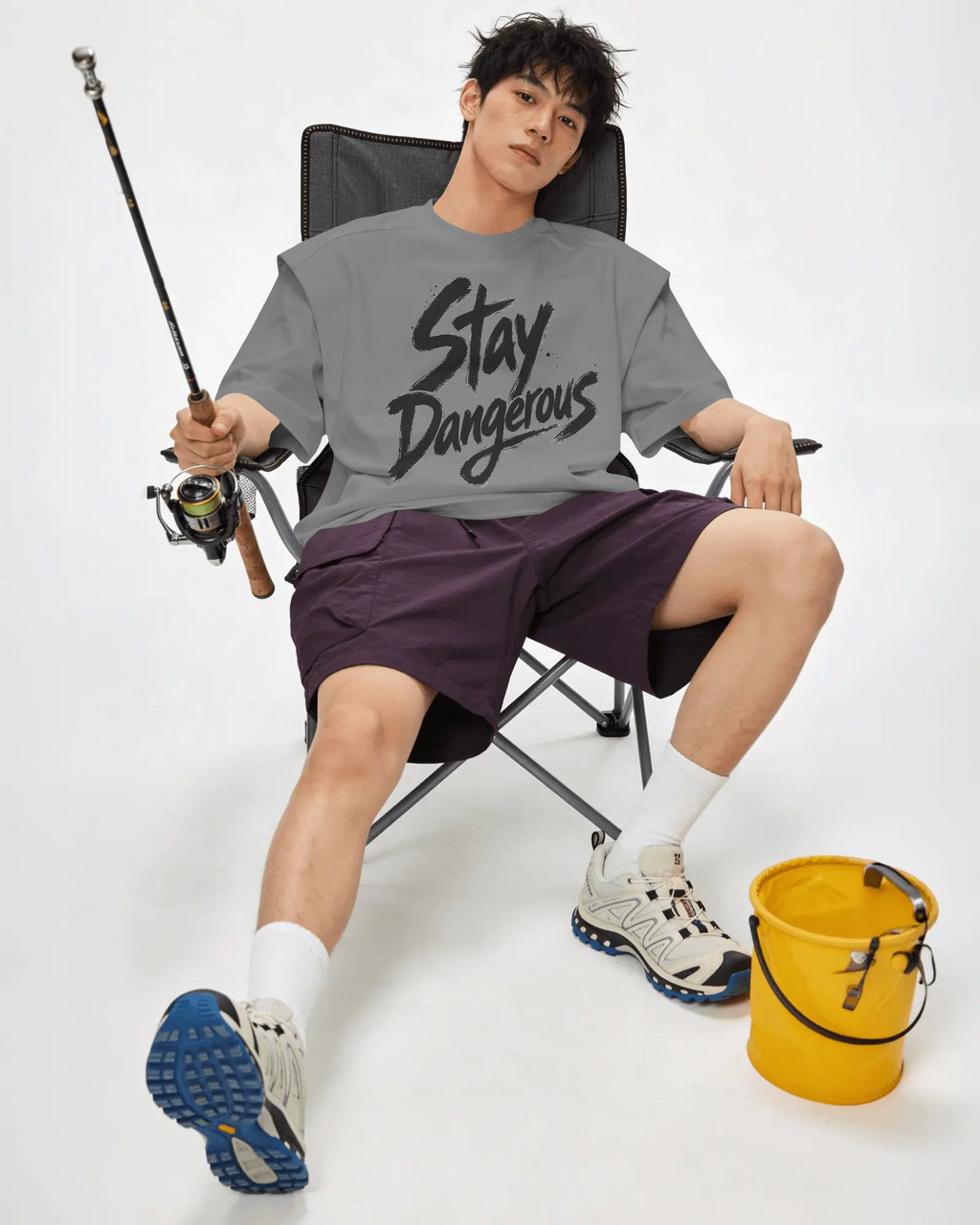 Stay Dangerous 100% Cotton T-Shirt | Brush Script Graphic Tee