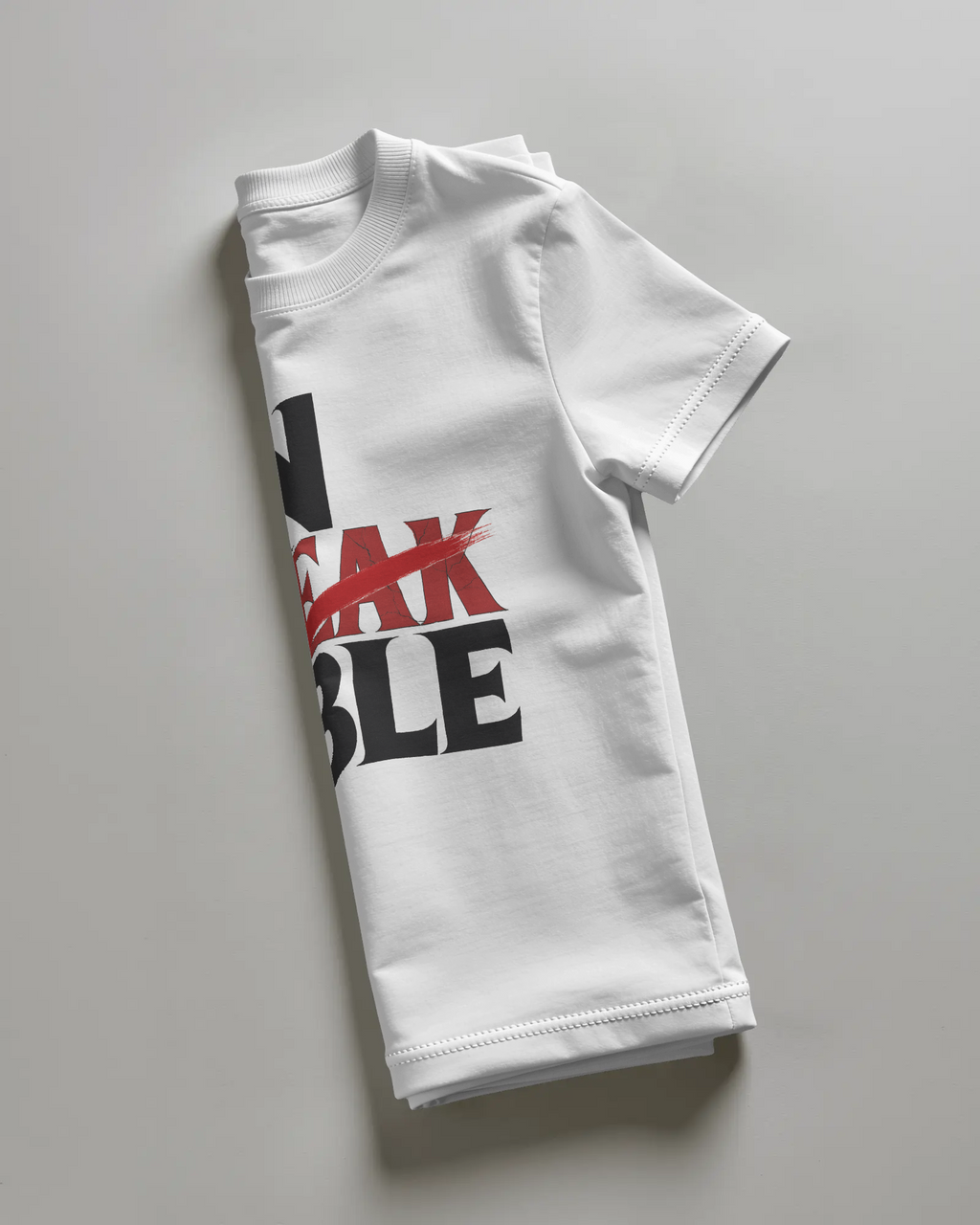 Unbreakable Bold Statement Graphic T-Shirt | 100% Cotton T-Shirt