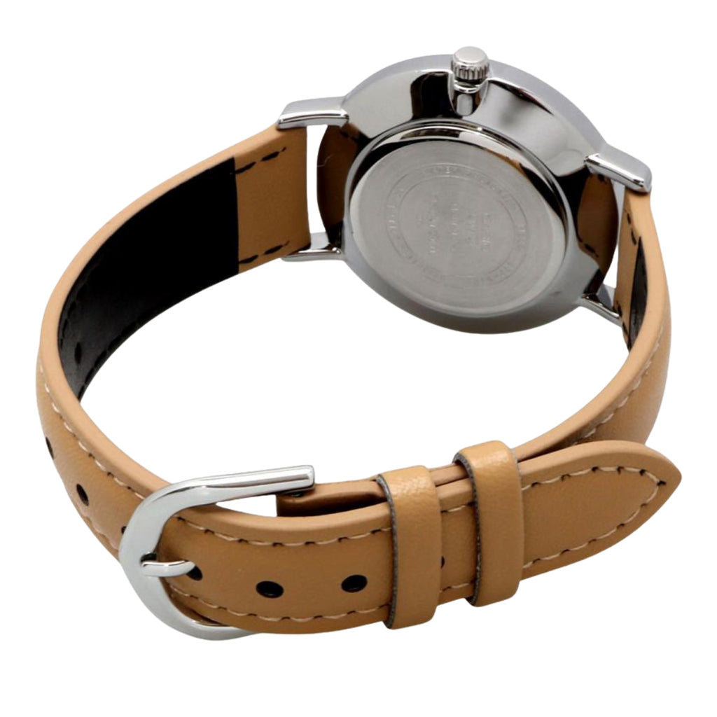 Casio Women's Analog Leather Strap Watch LTP-VT04L-7A1DF | White Dial | Quartz Movement | Water Resistant | Classic Everyday Dress Wristwatch